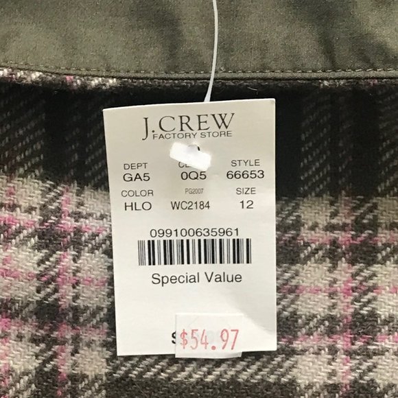 J. Crew Factory Plaid Mini Skirt Women’s Size 12 NWT - Picture 3 of 6